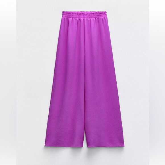 Zara Vibrant Purple Pants - Picture 1 of 1